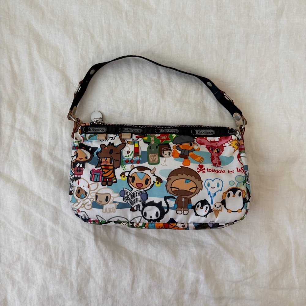 Rare vintage Y2K LeSportsac x Tokidoki Christmas Shoulder Purse